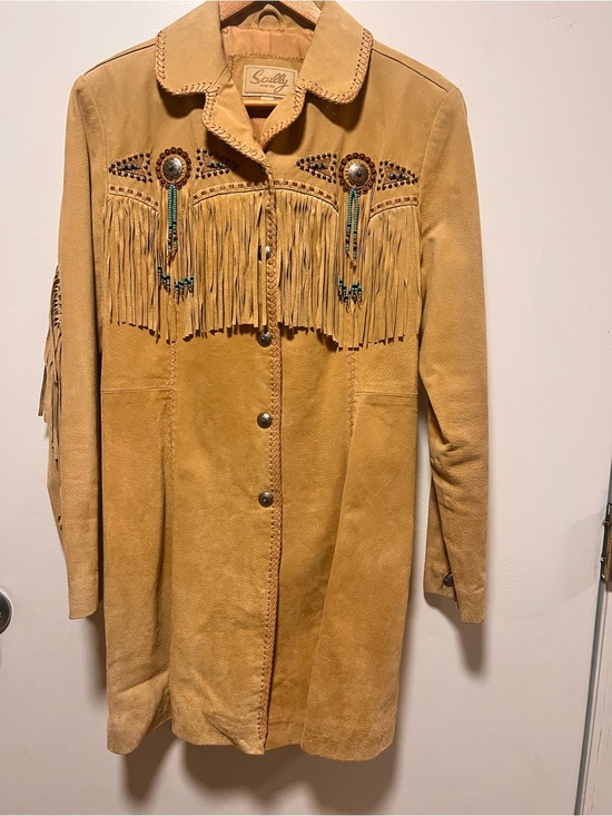 Scully Jackets & Blazers - Scully fringed and beaded genuine leather jacket